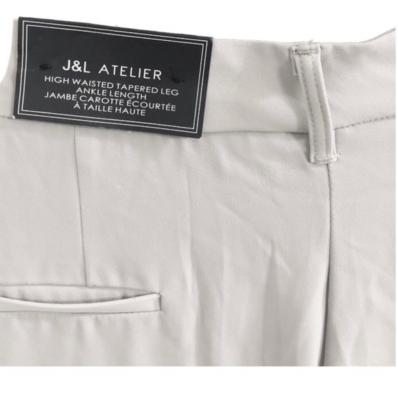 Blue steel gray high waisted hi-rise tapered leg‎ trouser pants size XL new - Picture 12 of 14